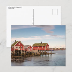 Cartão Postal Lofoten Islands Norway
