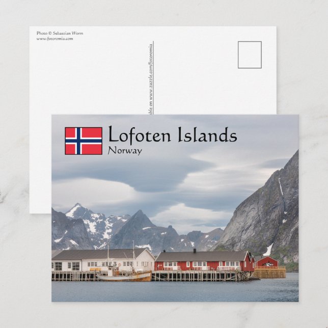 Cartão Postal Lofoten Noruega (Frente/Verso)
