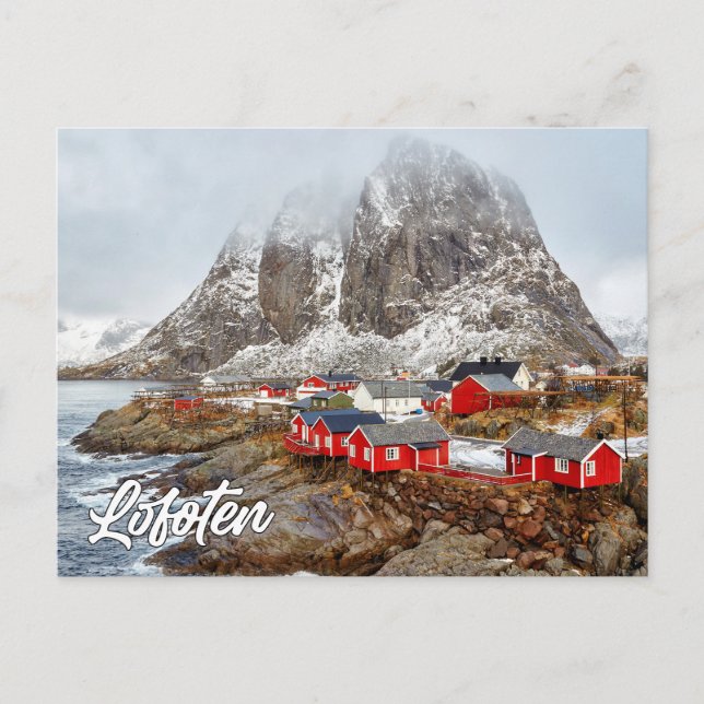 Cartão Postal Lofoten, Noruega (Frente)