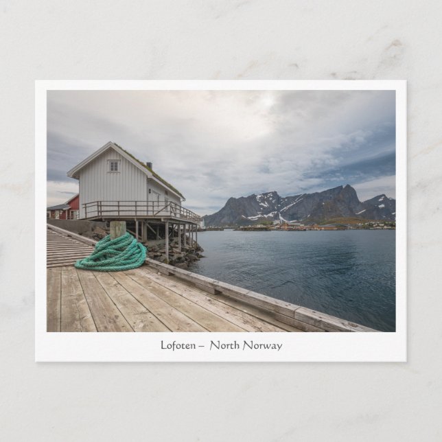 Cartão Postal Lofoten Noruega (Frente)