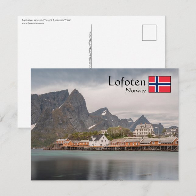 Cartão Postal Lofoten Noruega (Frente/Verso)