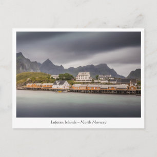Cartão Postal Lofoten Norway Fisheries Village
