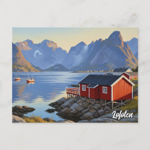 Cartão Postal Lofoten Norway Viagem