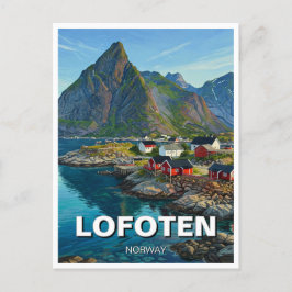 Cartão Postal Lofoten Viagens Noruega