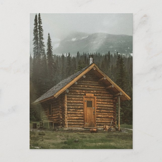 Cartão Postal LOG CABIN IN MOUNTAINS Postcards (Frente)