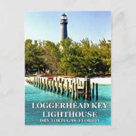 Cartão Postal Loggerhead Key Lighthouse, Cartão-postal da Flórid