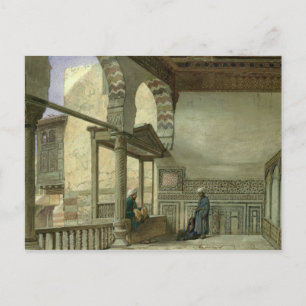 Cartão Postal Loggia do Memlook Radnau Bey's House, Cairo