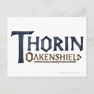 Cartão Postal Logo THORIN OAKENSHIELD™ azul