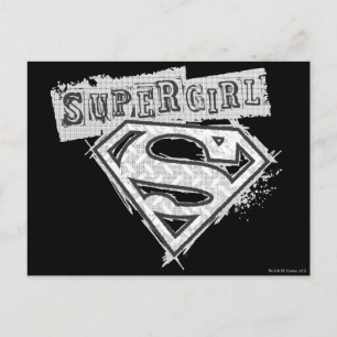 Cartão Postal Logotipo 1 de Supergirl