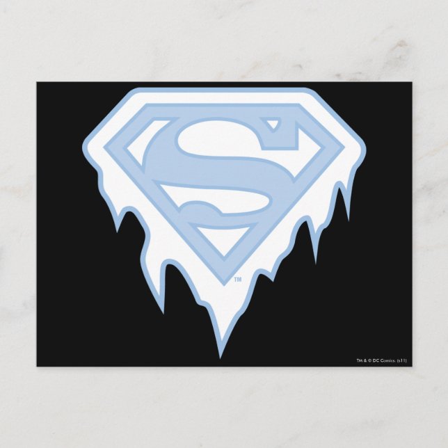 Cartão Postal Logotipo azul da Supergirl (Frente)