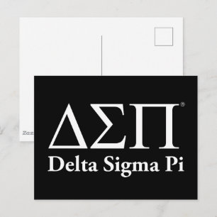 Cartão Postal Logotipo Clássico Delta Sigma Pi