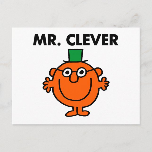 Cartão Postal Logotipo Clássico Mr Clever (Frente)