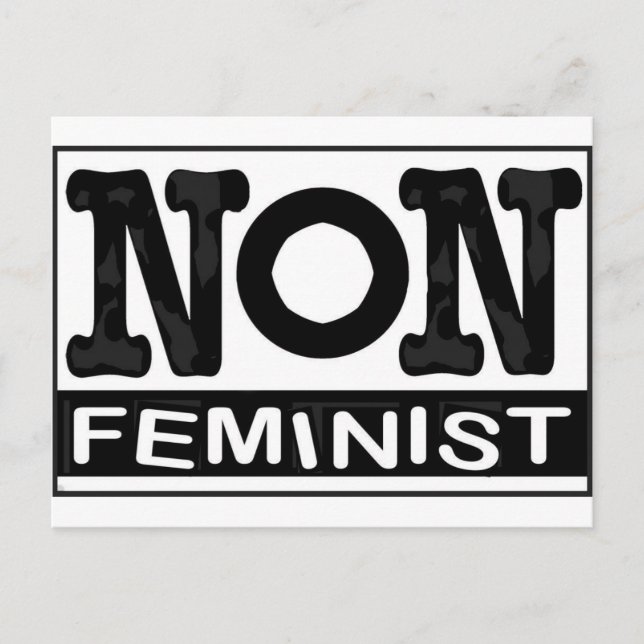 Cartão Postal Logótipo clássico não feminista (Frente)