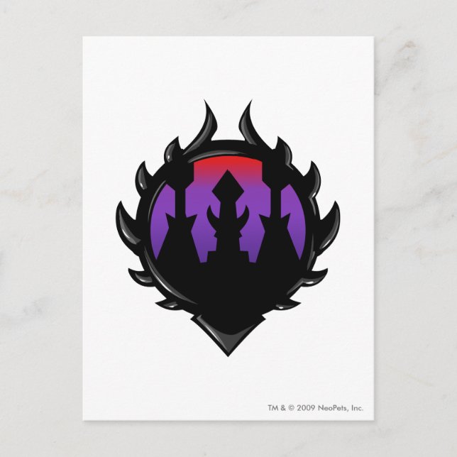 Cartão Postal Logotipo da citadela de Darigan da equipe (Frente)