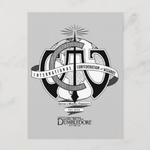 Cartão Postal Logotipo da Confederação Internacional dos Magos
