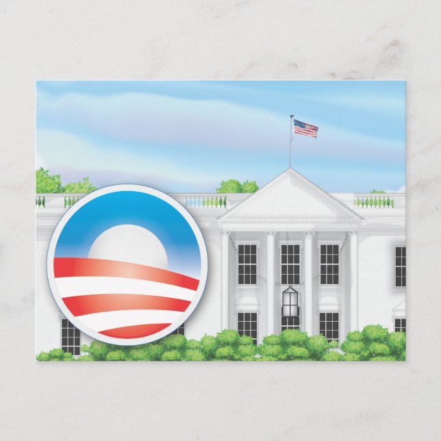 Cartão Postal Logotipo da Eleição EUA 2012 (Frente)