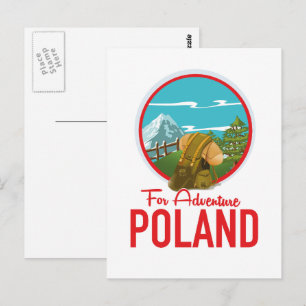 Cartão Postal logotipo da For Adventure Poland Travel