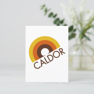Cartão Postal Logotipo da Loja do Departamento de Caldor Retroat