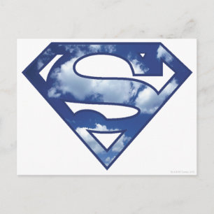 Cartão Postal Logotipo da Nuvem da Supergirl