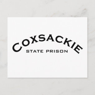 Cartão Postal Logotipo da Prisão Estadual de Coxsackie
