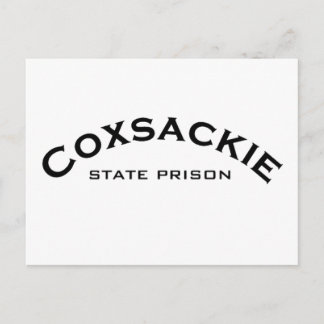 Cartão Postal Logotipo da Prisão Estadual de Coxsackie