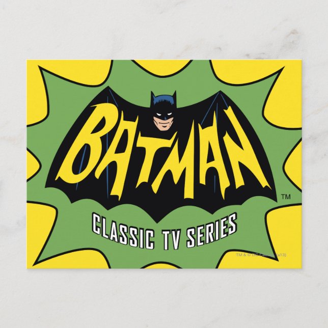 Cartão Postal Logotipo da série Batman Classic TV (Frente)