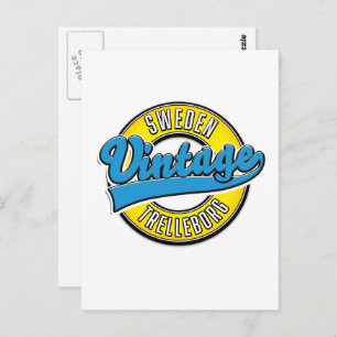 Cartão Postal Logótipo da Suecia de Trelleborg