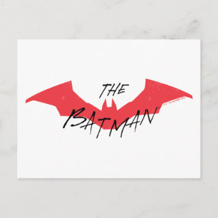 Cartão Postal Logotipo de Bat Manuscrito de Batman