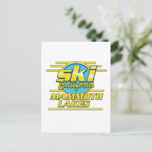 Cartão Postal logotipo de esqui de Mammoth Lakes California