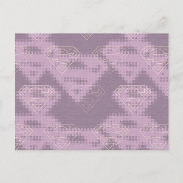 Cartão Postal Logotipo de Halftone Puro da Supergirl (Frente)