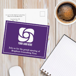 Cartão Postal Logotipo de Negócios de Publicidade da Empresa Rox