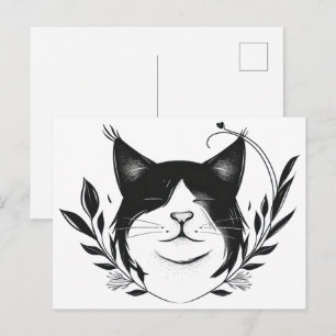 Cartão Postal Logotipo de Pet Ilustrado