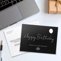 Logotipo de script simples White Business - Aniver