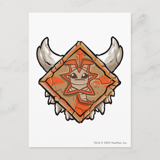 Cartão Postal Logotipo de Tyrannia da equipe (Frente)