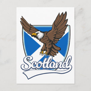 Cartão Postal logotipo de viagem da Escócia