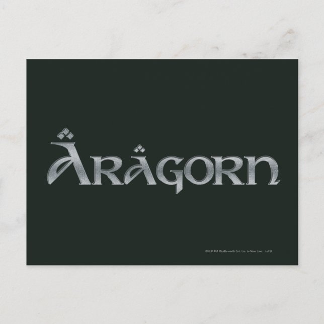Cartão Postal Logotipo do Aragorn (Frente)