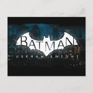 Cartão Postal Logotipo do Batman Arkham Knight Gotham