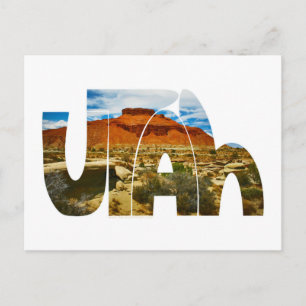 Cartão Postal logotipo do deserto de Utah