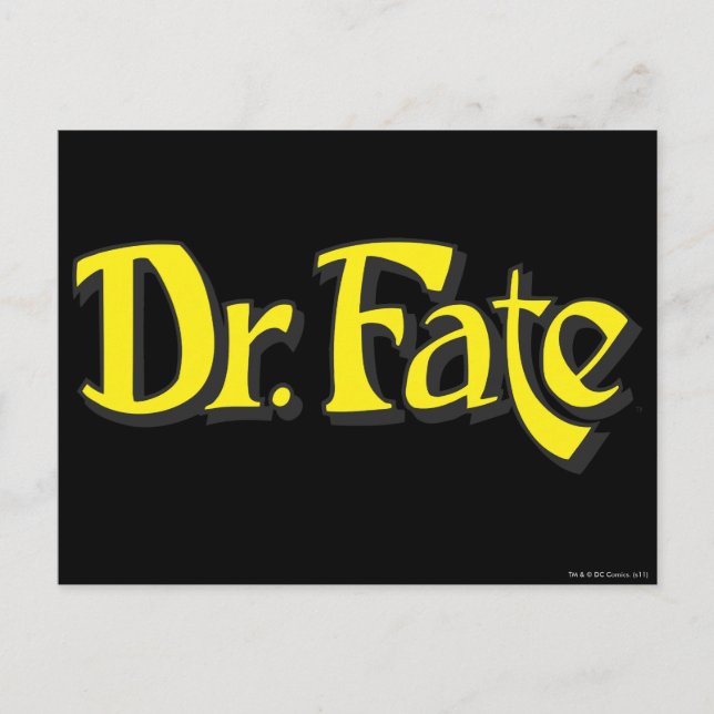 Cartão Postal Logotipo do Dr. Fate (Frente)