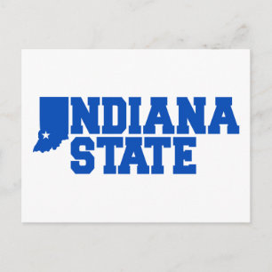Cartão Postal Logotipo do Estado de Indiana