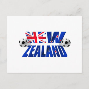 Cartão Postal Logotipo do futebol neozelandês NZ 2010