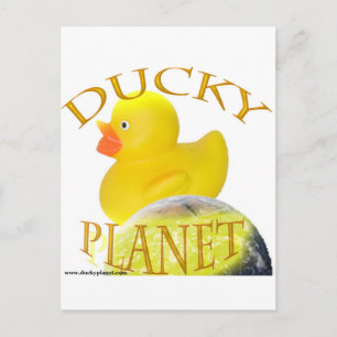 Cartão Postal Logotipo do Planeta Ducky