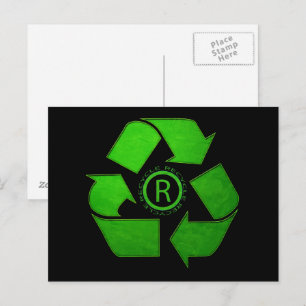 Cartão Postal Logotipo do reciclar por Shirley Taylor