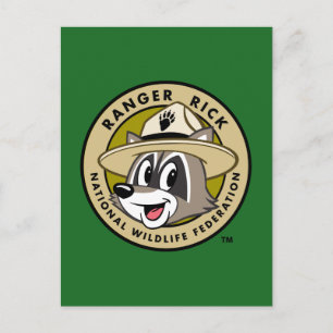 Cartão Postal Logotipo do rick da guarda florestal do rick   da