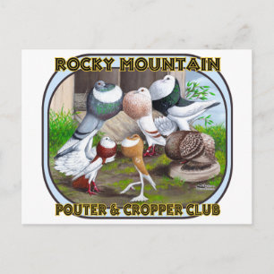 Cartão Postal Logotipo do Rocky Mountain Club
