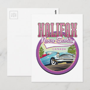 Cartão Postal Logótipo do viagem da Halifax Nova Scotia