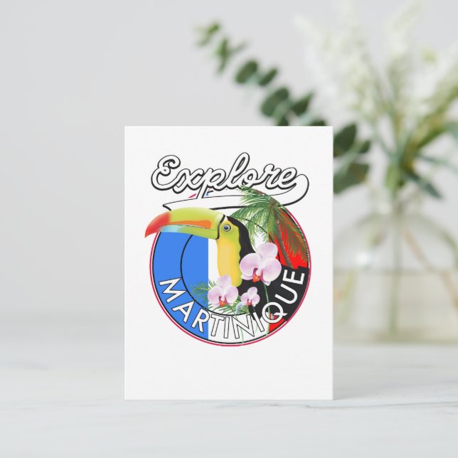 Cartão Postal Logótipo do Viagem Martinique (Em pé/Frente)