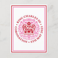 Logotipo emblema da coroação King Charles III, ros