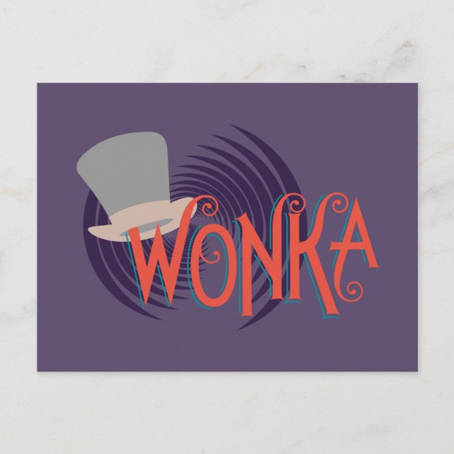 Cartão Postal Logotipo espiral Wonka (Frente)
