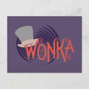 Cartão Postal Logotipo espiral Wonka